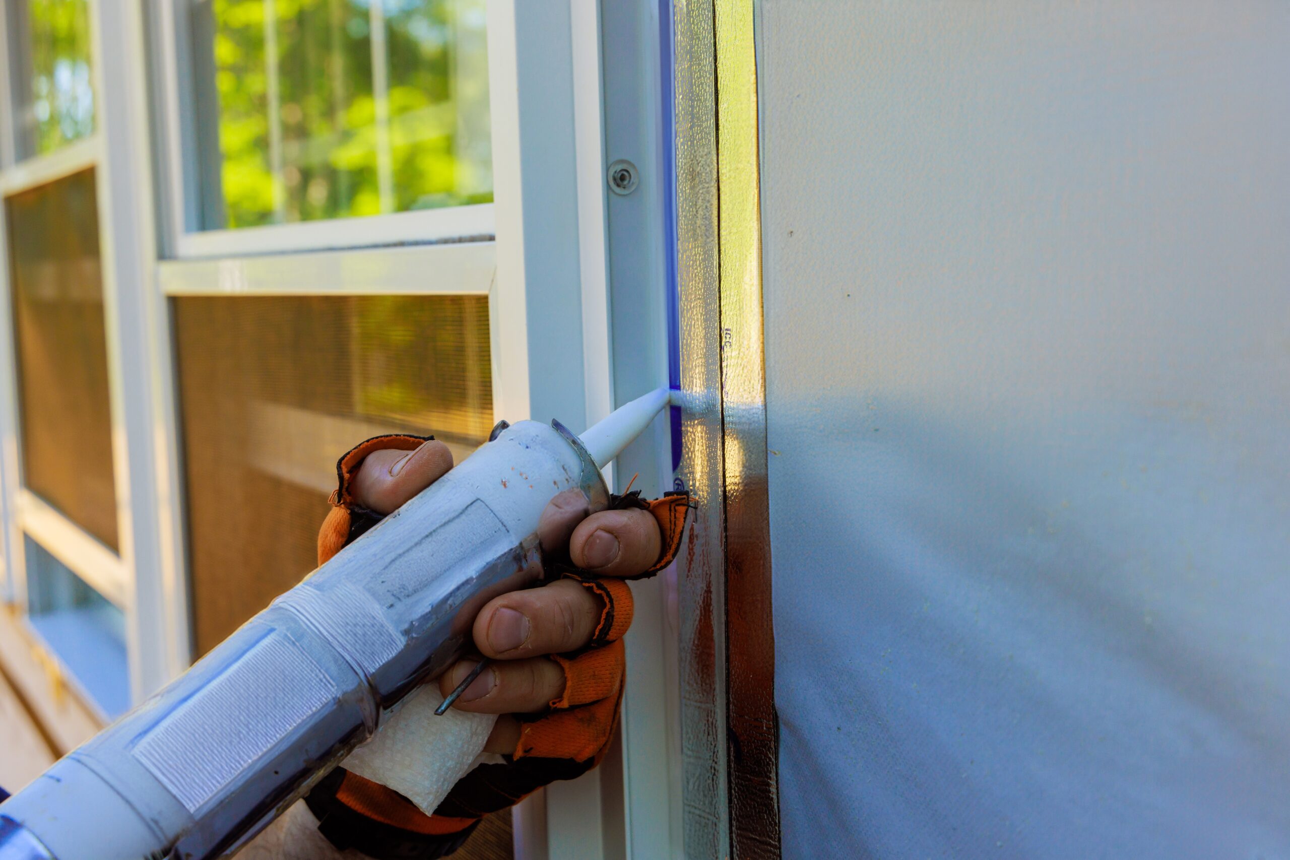 caulking window