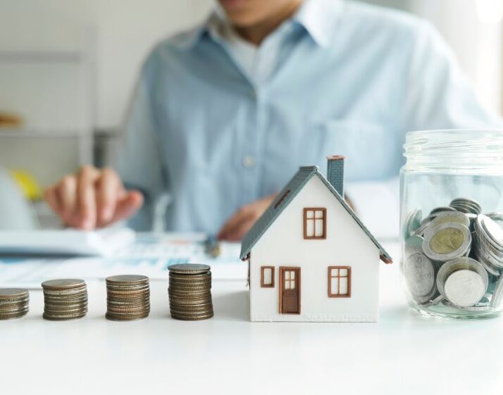 coin stacks on table
